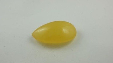 bursztyn kolumbijski polerowany łezka żółty 24,5 g